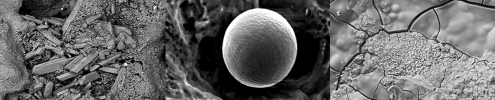 Microscopical images of building materials